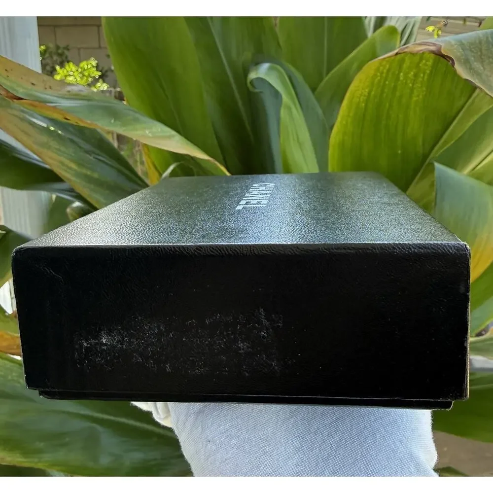 Chanel Empty Black Small Wallet Box 6.5