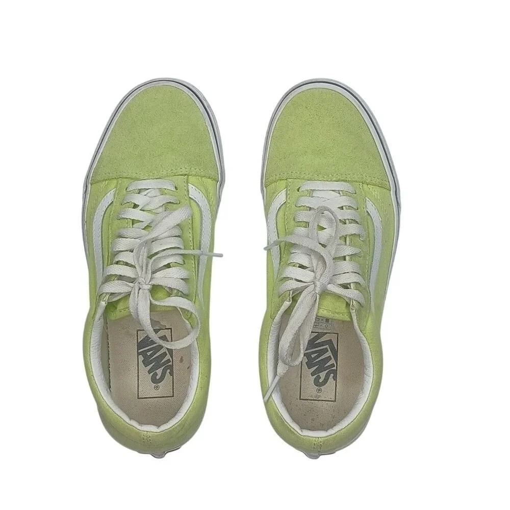 Vans Old Skool Lime Green‎ Canvas Low Top Skate Shoes Mens 6.5 Womens 8
