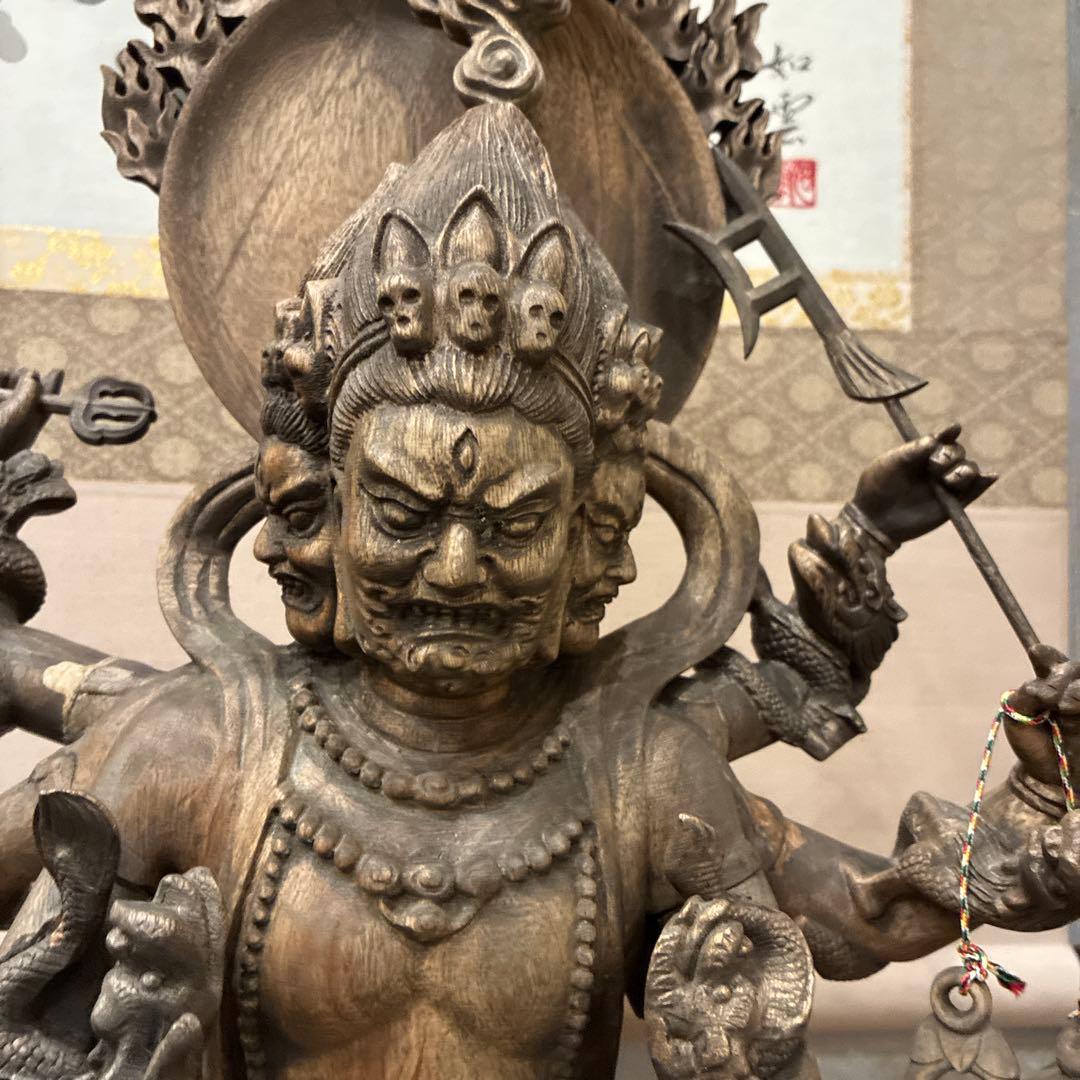 wooden statue