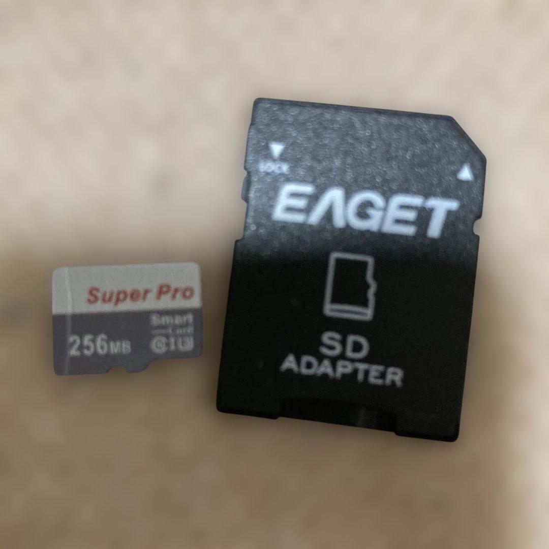 EAGET Super Pro 256MB MicroSD Card with Adapter