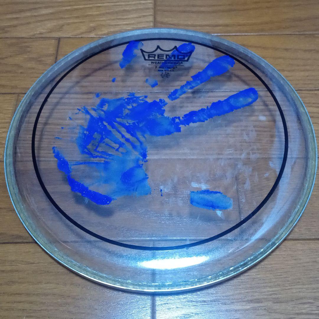 Blue Man Drumhead with Autograph
