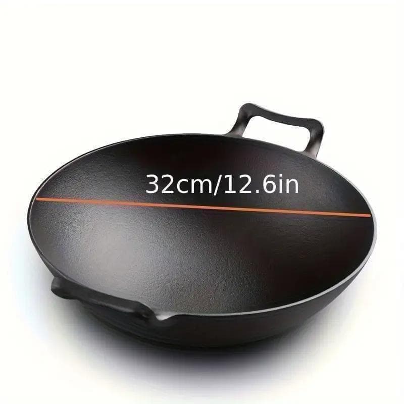 【New】Red Tag Price! Authentic Professional Use Wok / Iron Pan, Large Size - 32cm