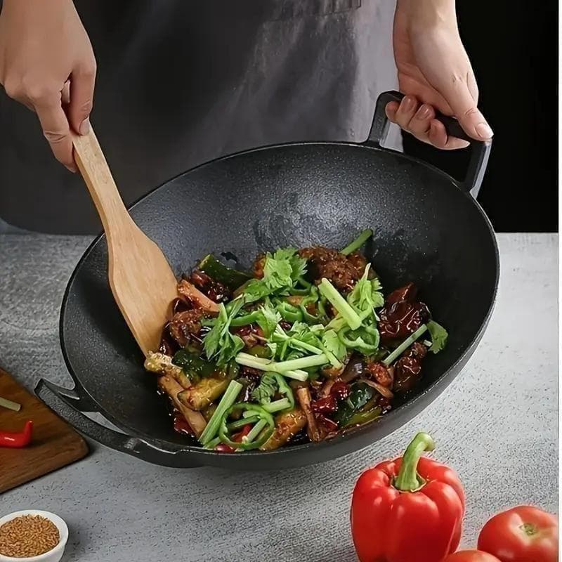 【New】Red Tag Price! Authentic Professional Use Wok / Iron Pan, Large Size - 32cm