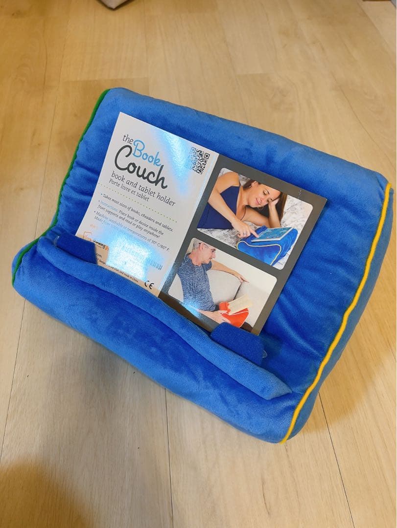 Book Couch Reading Stand Cushion | Compatible with Tablets & Books